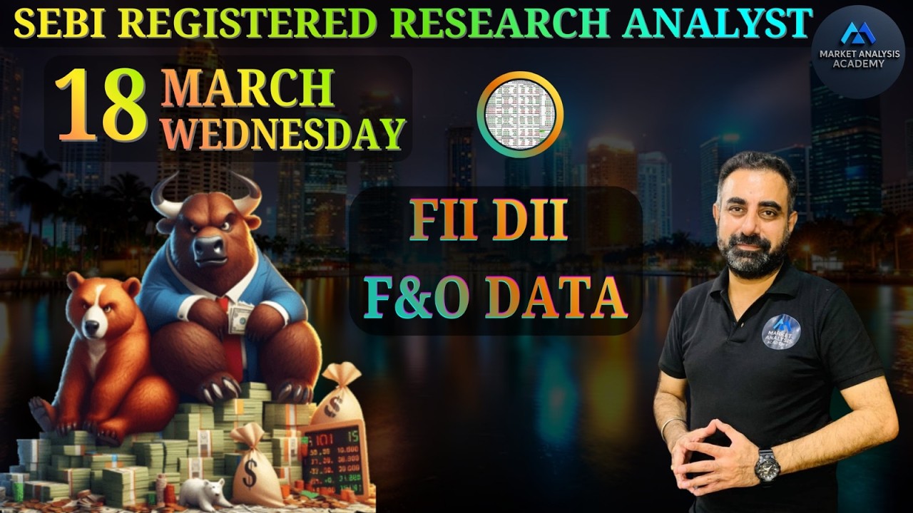 Big Alert! Nifty Fall Coming Again? FII F&O Data Nifty Banknifty Sensex Prediction tomorrow 18 March
