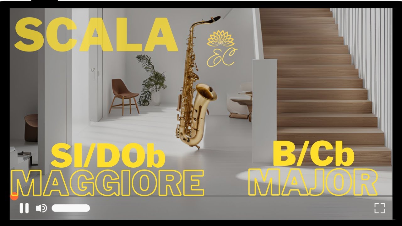 Scala SI Maggiore | Sassofono 🎷 | tutta estensione - B Major Scale | Saxophone 🎷 | full extension