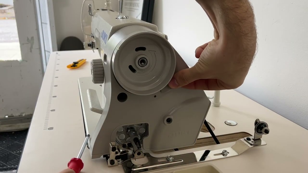 How to Finish Setting Up an Assembled Juki DDL-8700 Industrial Sewing Machine