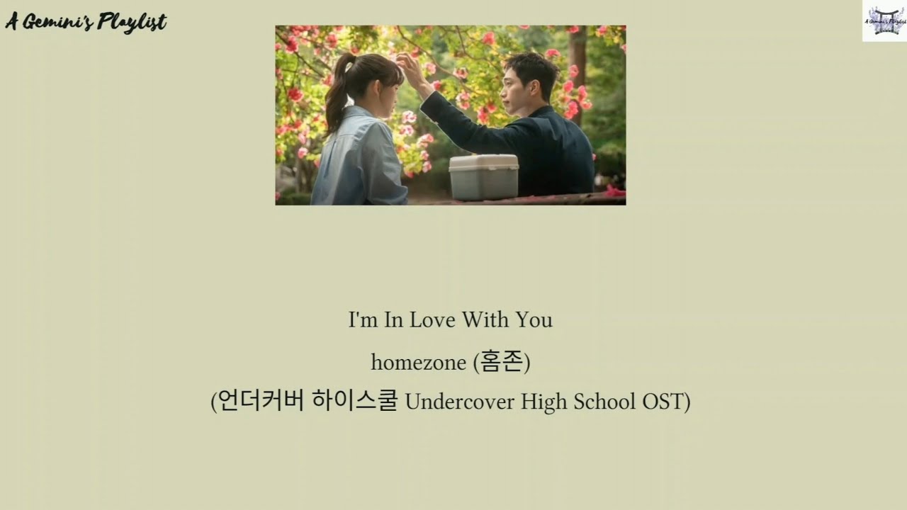 I'm In Love With You - homezone (홈존) (언더커버 하이스쿨 Undercover High School OST) lyrics