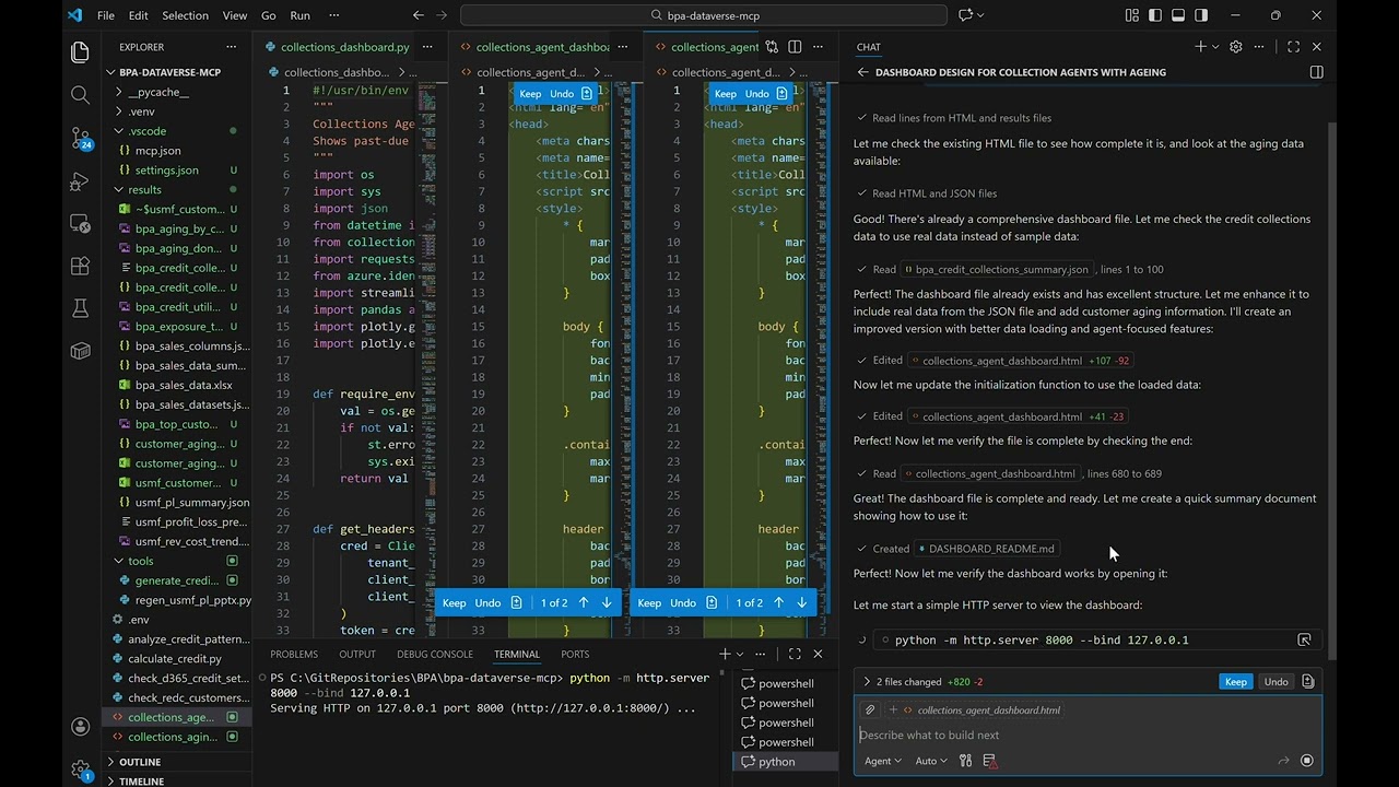 Create a Simple Dashboard View in HTML via MCP Server