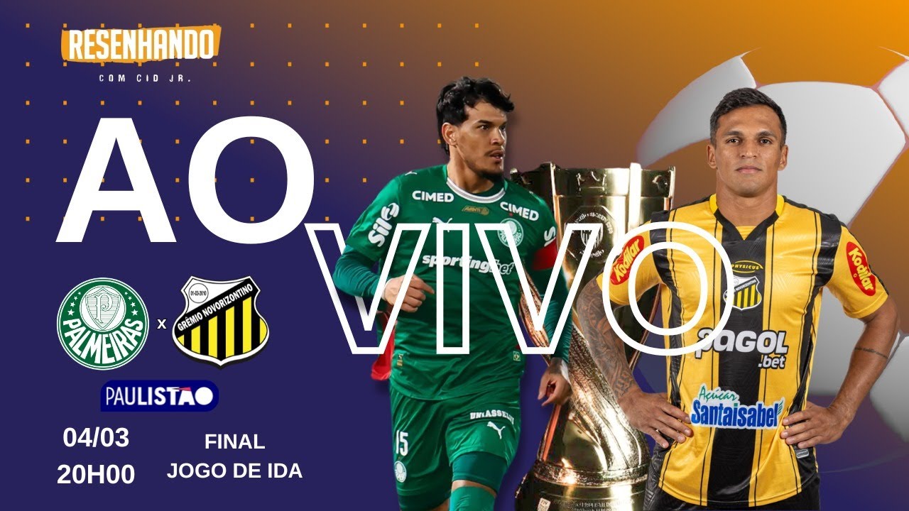 FINAL DO PAULISTÃO AO VIVO: PALMEIRAS x NOVORIZONTINO DECISÃO HISTÓRICA - PRÉ, NARRAÇÃO E PÓS-JOGO 📱