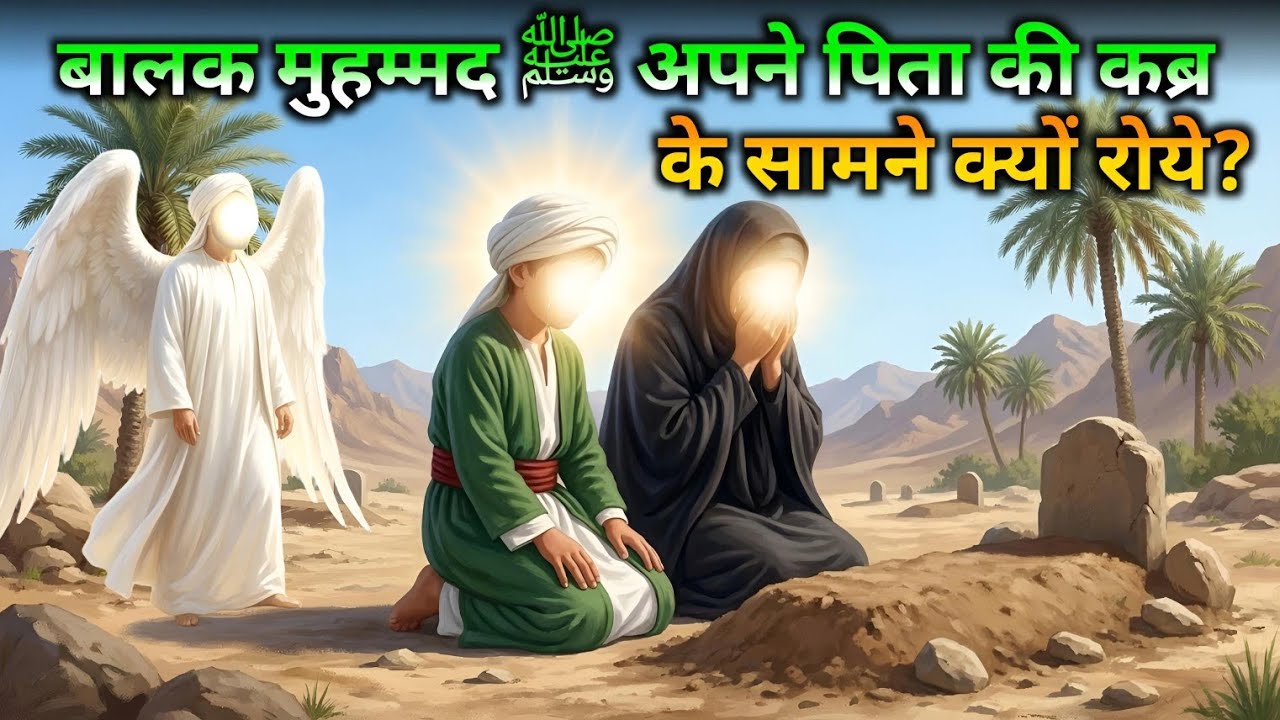 बालक मुहम्मद ﷺ अपने पिता की कब्र के सामने क्यों रोए? Shishu Muhammad (SAW) Ke Dukh Bhari Waqia 