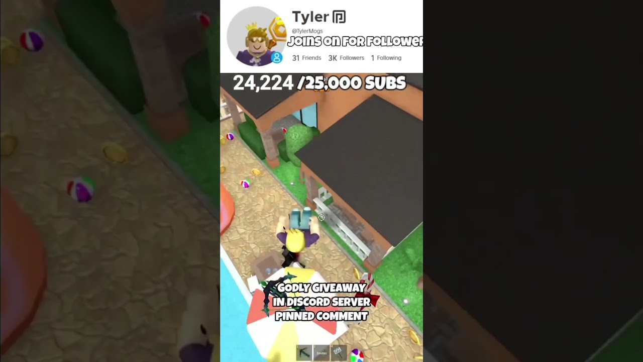 It&rsquo;s me Marioo🤓Live stream Trickshot‬ #roblox #mm2 #shorts #mm2edit