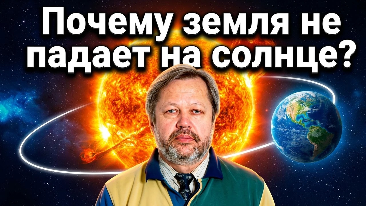 Почему земля не падает на солнце?