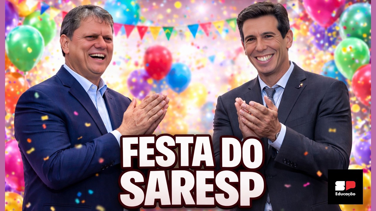 TARCÍSIO COMEMORA SARESP | ENQUANTO PROFESSOR PASSA FOME!