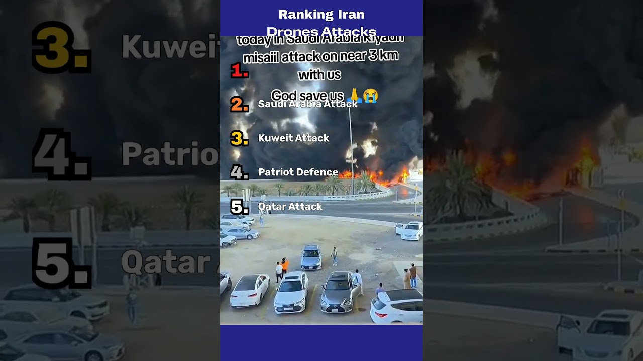 Ranking Iran Drone Missile Attack on Dubai Kuweit Katar Saudi Arabia  #ranking #iran #dubai  #qatar
