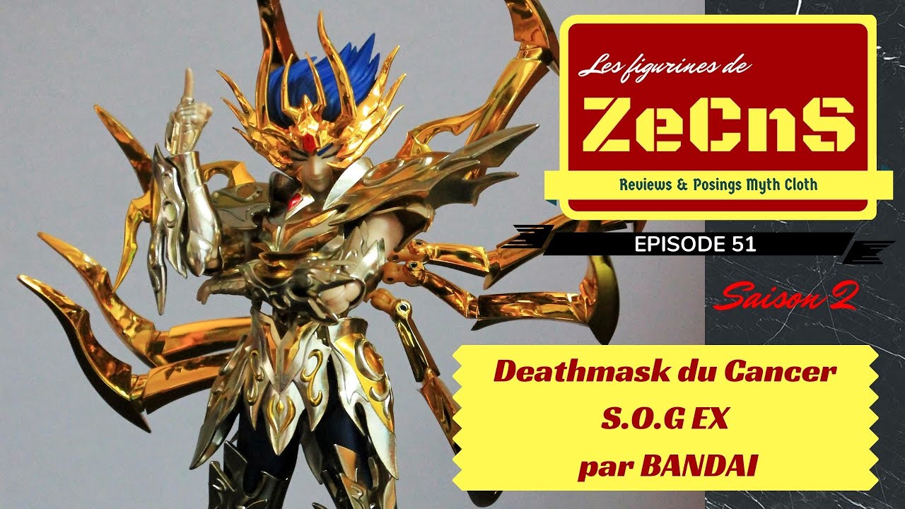 Saint Seiya Myth Cloth - Les Figurines de ZeCnS  - Deathmask du Cancer EX S.O.G Bandai Review