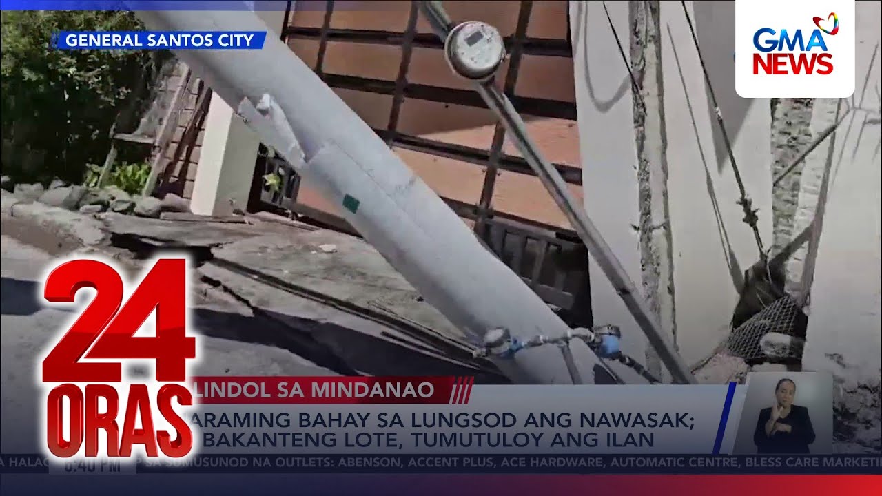 Maraming bahay sa lungsod ng GenSan ang nawasak; sa bakanteng lote tumutuloy ang ilan | 24 Oras