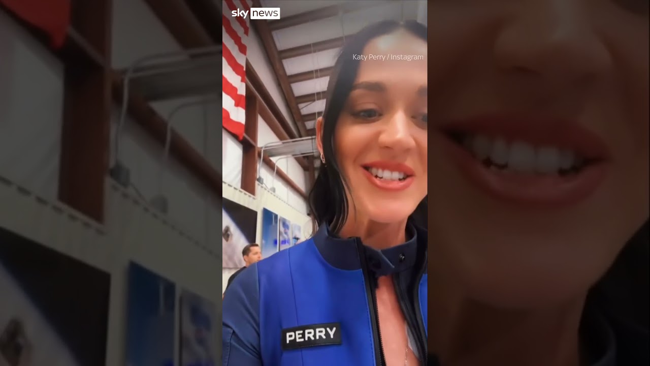 Katy Perry joins all-female flight crew #shorts #space