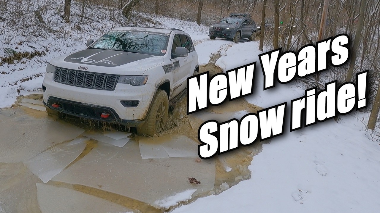 New Years Day Snow Ride, Jeep Cherokee Trailhawk, Grand Cherokee, 4x4 offroad with @sleipnir71