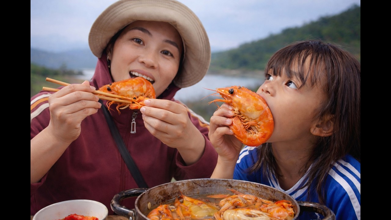 Going Crabbing for Crabs and Shrimp in the Wild – Fun and Delicious! Li Thi's Life.