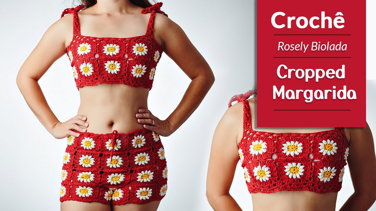 Como Fazer Cropped Margarida de Crochê