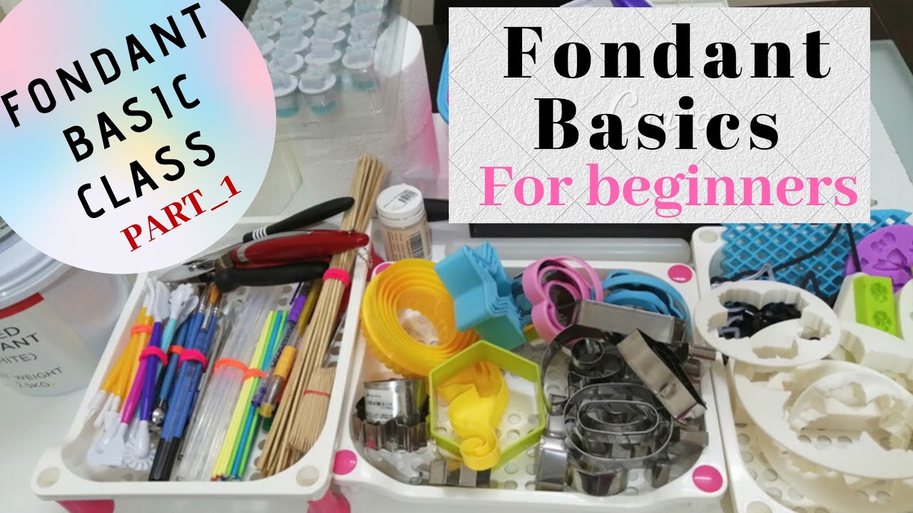 Fondant basics for beginners #fondant_tools #fondant_cutters #fondant_basic_class part_1