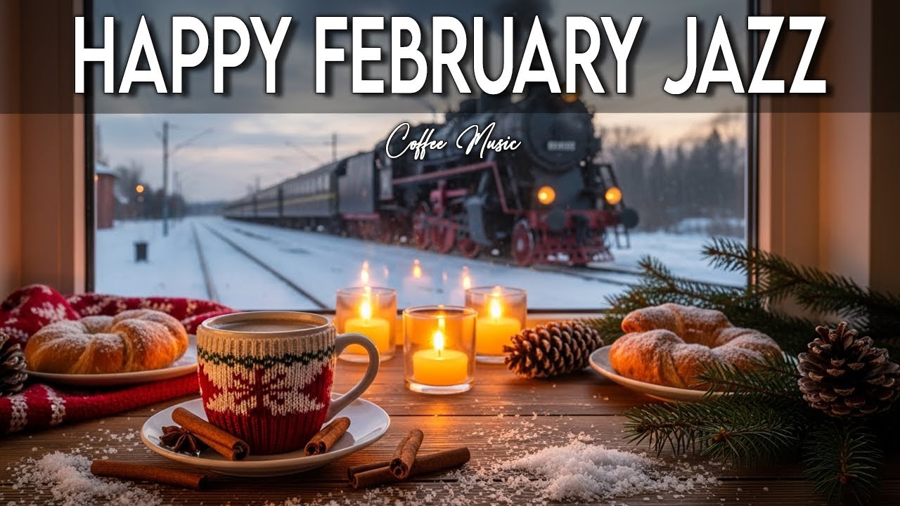 Happy February Jazz ~ Delicate Winter Coffee Jazz & Bossa Nova Instrumental Music for Stress Relief🎷