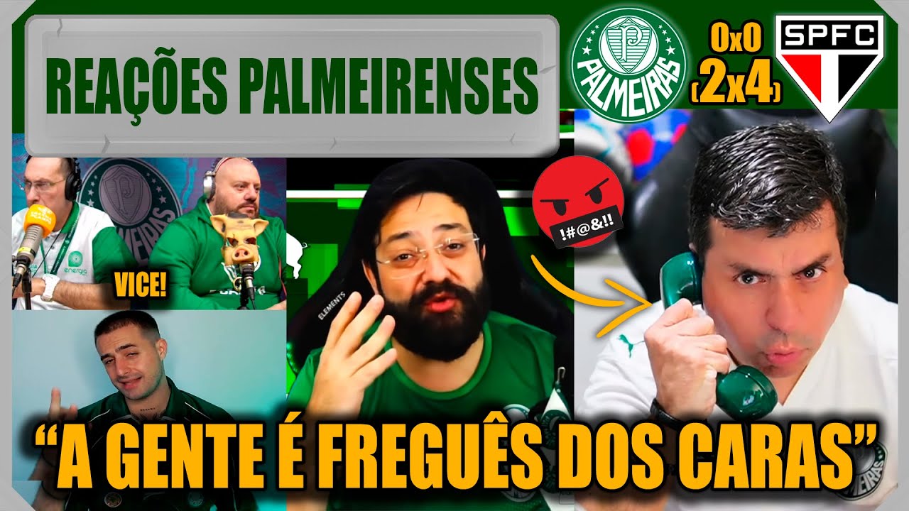 REAÇÕES PALMEIRENSES - PALMEIRAS 0(2)x(4)0 SÃO PAULO - VAMOS RIR DO PALMEIRAS VICE DA SUPERCOPA!