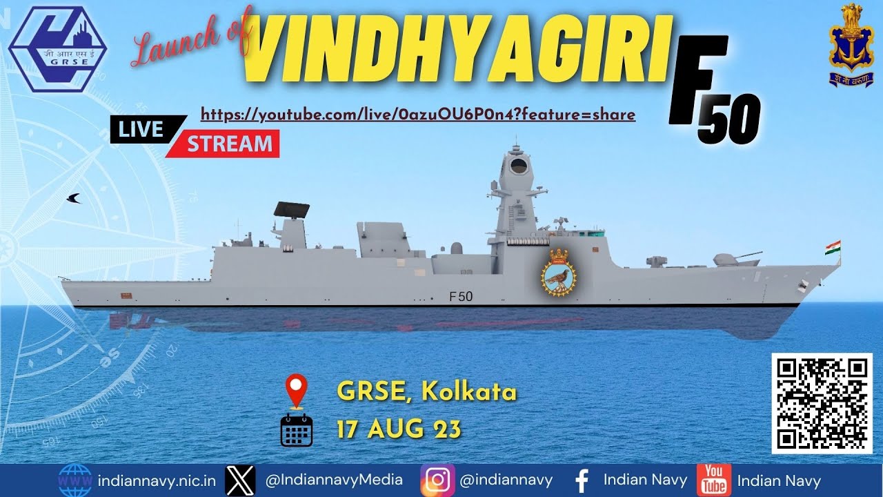 Launch of 3rd P17A - Yard 3024 Advanced Frigate