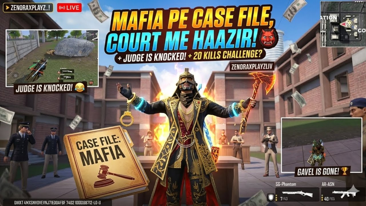 😤Mafia pe CASE FILE! ⚖️ Court Me Haazir!🫨 (Judge Is Knocked! 😂) | Scarfall 2.0 Live 🔥