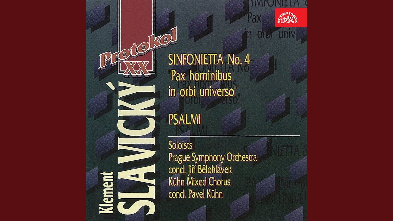 Sinfonietta No. 4 Pax hominibus in orbi universo for Strings, keyboards and Percussion, Solo...