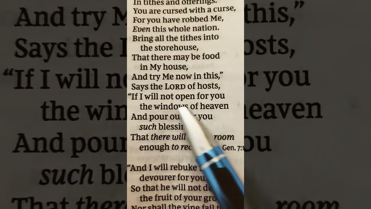 Malachi 3:10 Try Him In This! #bible #god #jesus #christ #wealth #finance #youtube