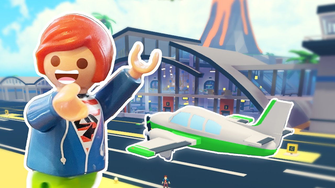 AEROPORTUL PROPRIU AL LUI JULIAN! Roblox Resort Tycoon 2! Pasăre de familie Playmobil