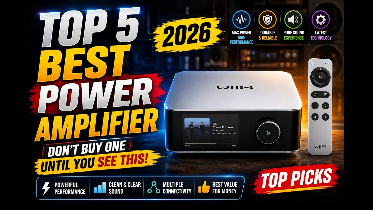 Top  5 Best Power Amplifier 2026 | Don&rsquo;t Buy One Until You See This!