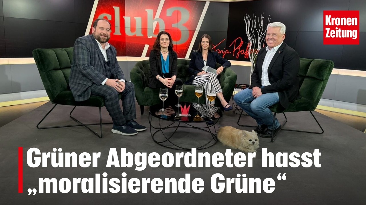 Gr&uuml;ner Abgeordneter hasst &bdquo;moralisierende Gr&uuml;ne&ldquo; | krone.tv CLUB 3