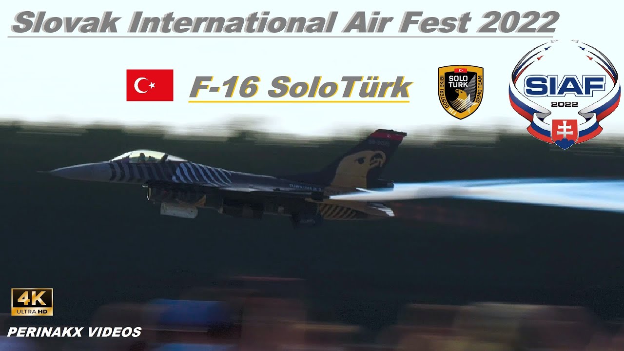 F-16 SoloTürk ▲ Turkish Air Force 🇹🇷 ▲ SIAF 2022 ▲ Black plane