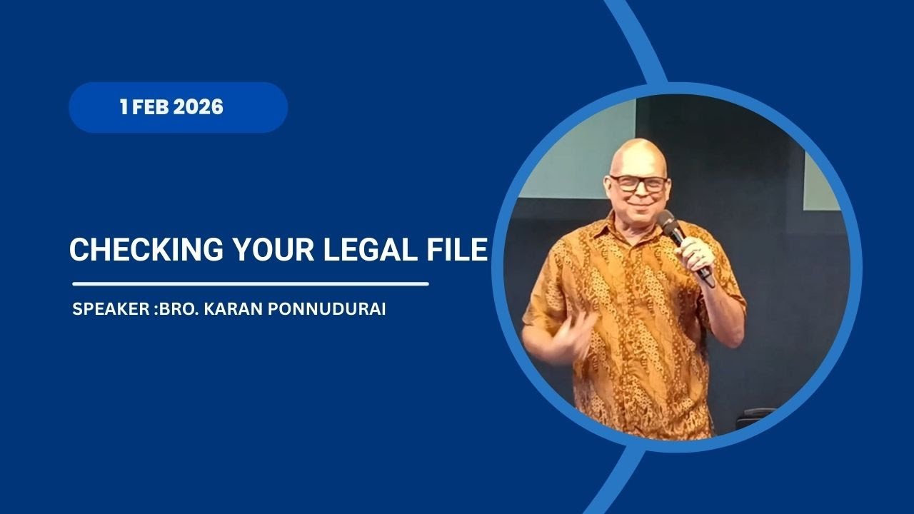 FCT Sunday Service | Checking Your Legal File | 1 Feb 2026