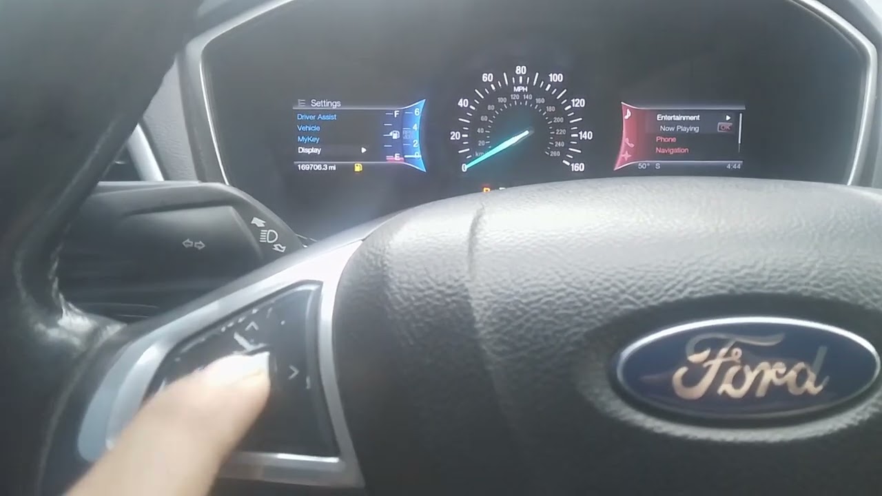 Ford fusion 2013-2018 : Cambiando idioma de tablero digital.