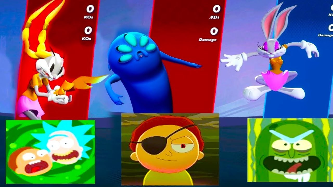 MultiVersus - New Rick and Morty icons including new skins victory poses