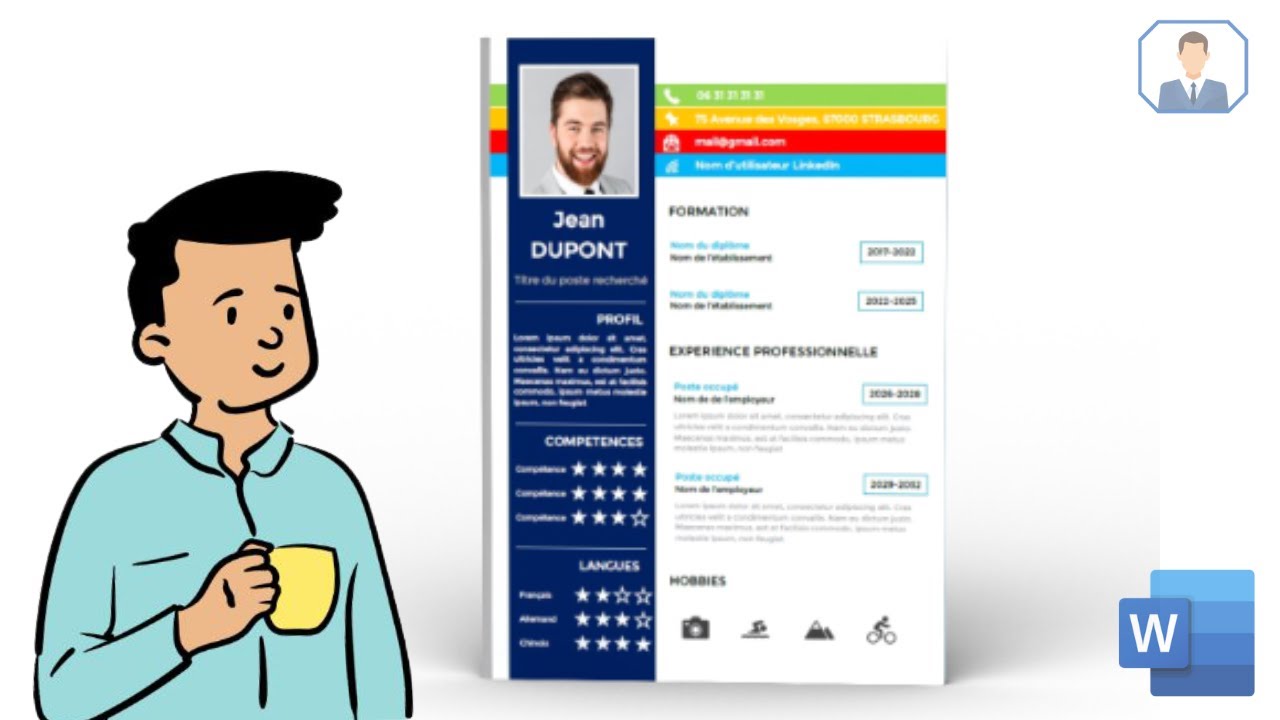 | Word | Comment Faire Un CV Sur Word - Emploi Attitude