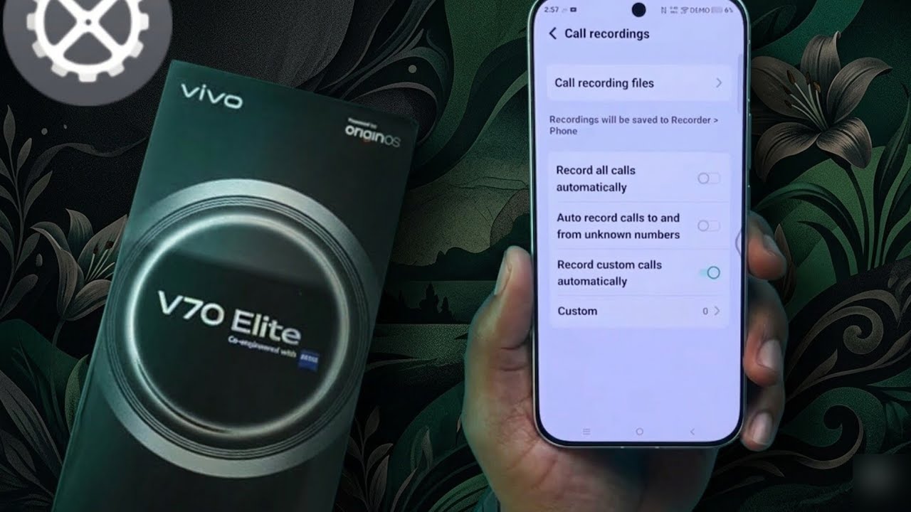 Vivo mobile ki settings| Vivo V70 Elite 5G mobile ka setting | call recording setting Vivo