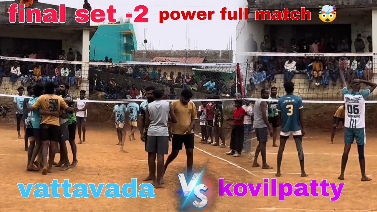 Final😱Set-2🔥Kovilpatty vs Vattavada😈Fire Match🤯#viral #volleyball #libero #love #trending #sports 