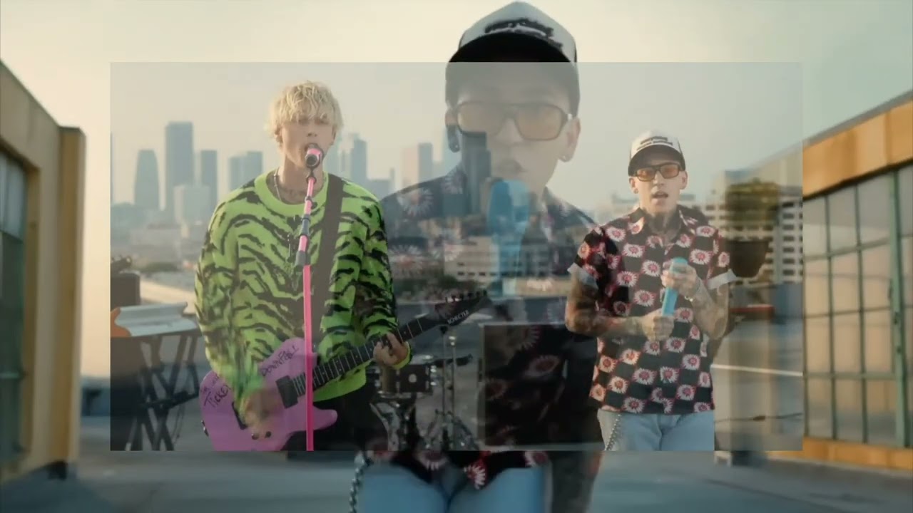 Machine Gun Kelly ft. blackbear & travis barker my ex's best friend/bloody valentine (Live VMA 2020)