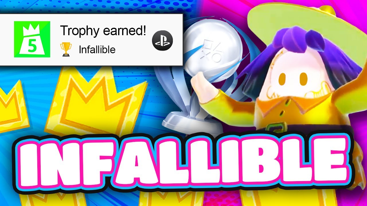 *INFALLIBLE TROPHY* IN FALL GUYS! (5 WINS IN A ROW) PLATINUM ACHIEVEMENT UNLOCKED!