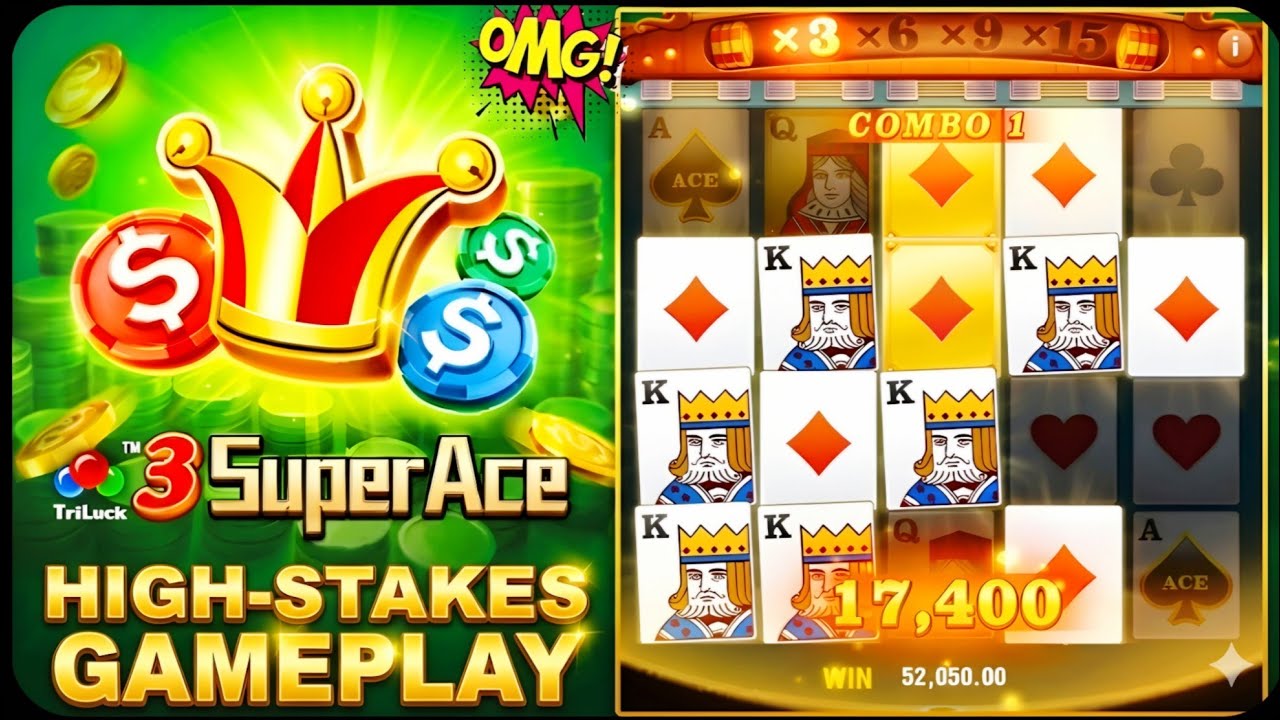 3 SUPER ACE | High-Stakes Spins & Super Win Moments. 