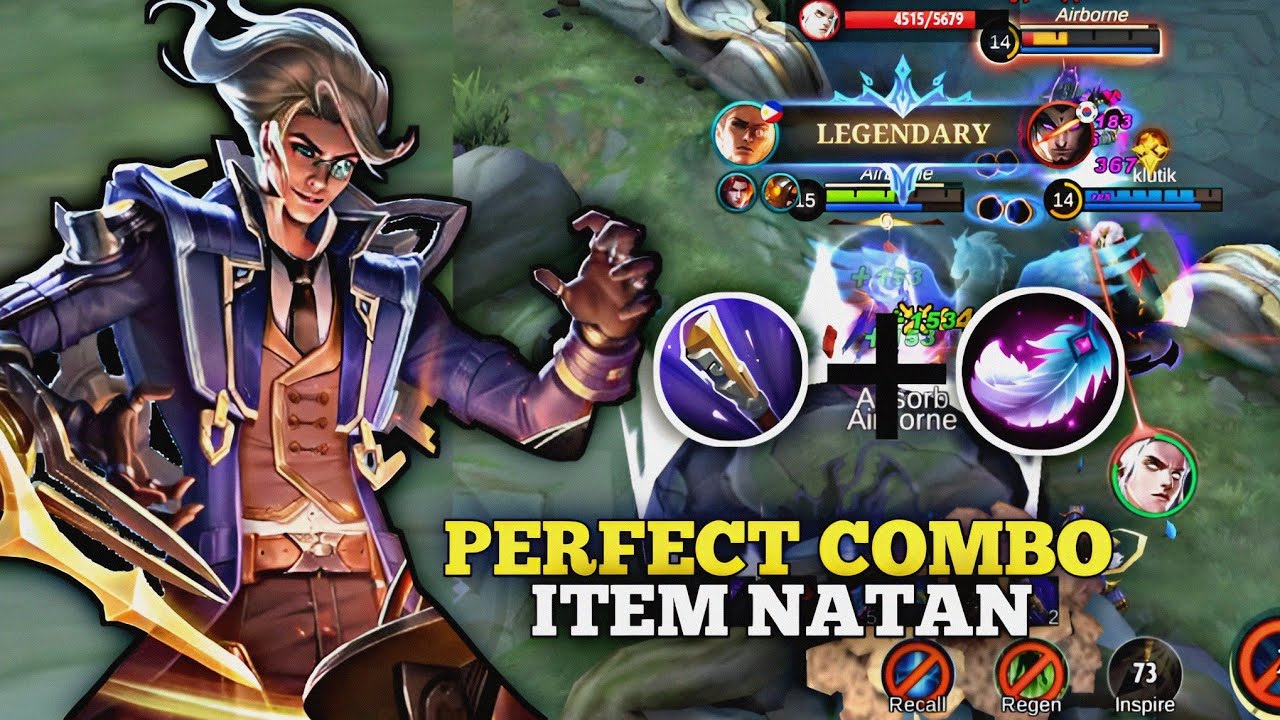 NATAN ITEM BULU + GOLDEN STAFF TERLALU OP!! WAJIB BAN? | BUILD NATAN TERSAKIT