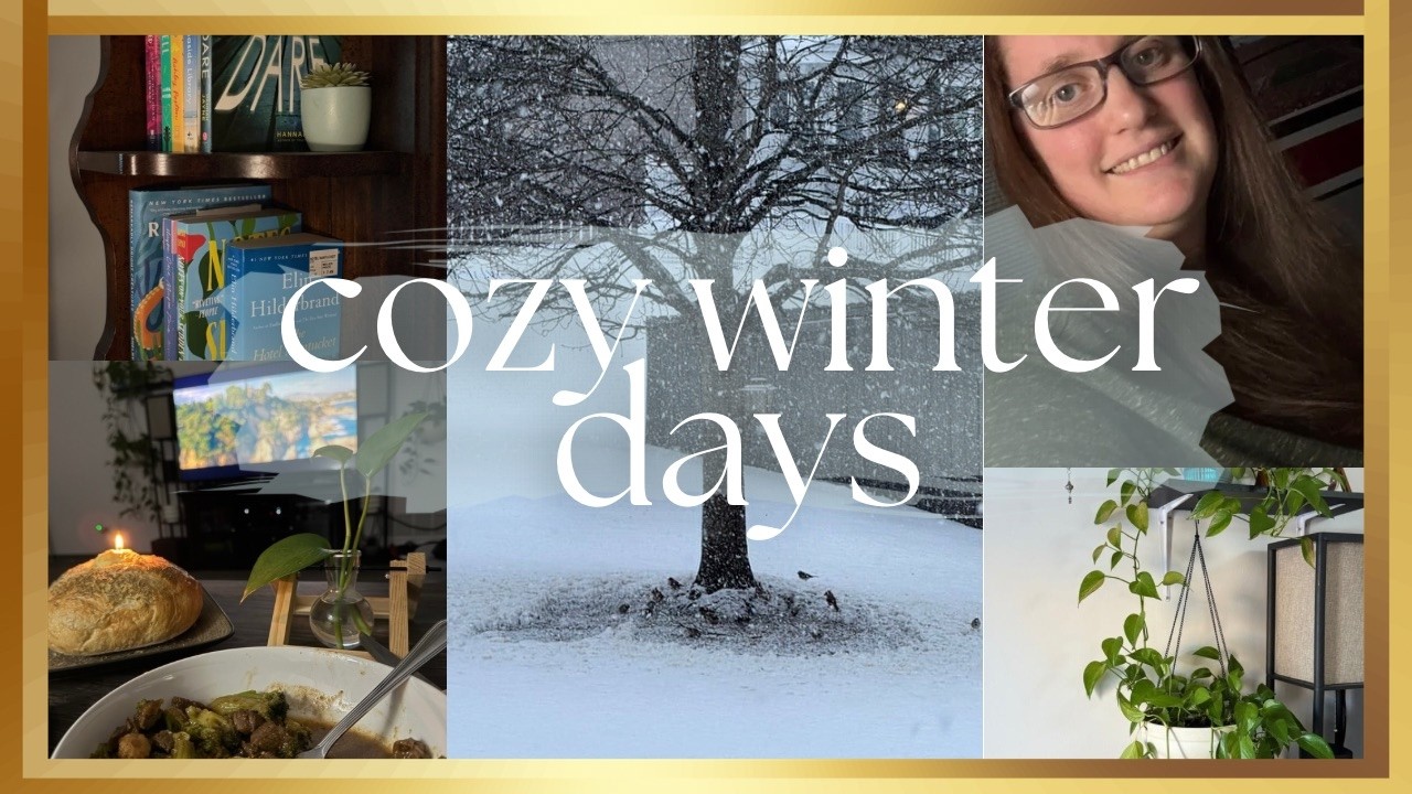 COZY WINTER DAYS, DIY butter candle, books for the year, snow storm
