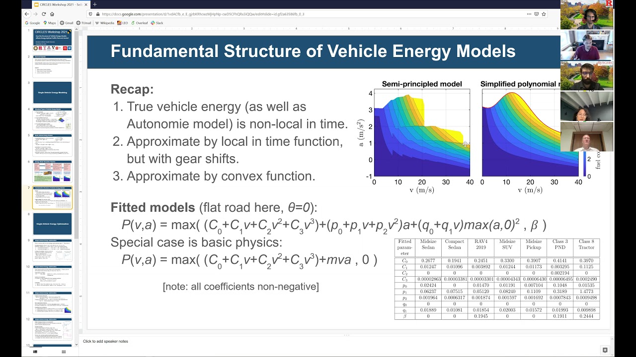 Benjamin Seibold - How structure of energy models affects energy-optimal traffic flow and control