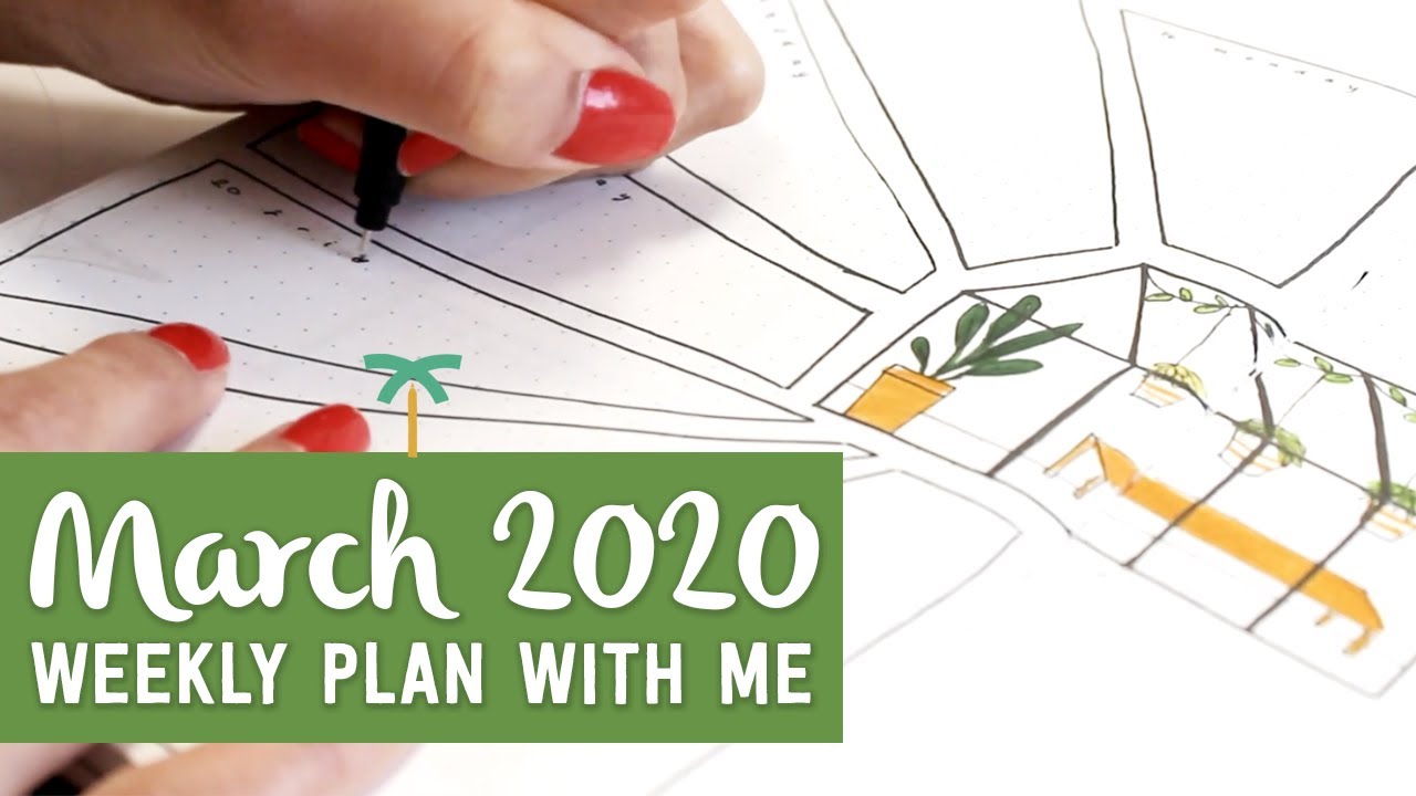 PLAN WITH ME - March 2020 Bullet Journal Setup