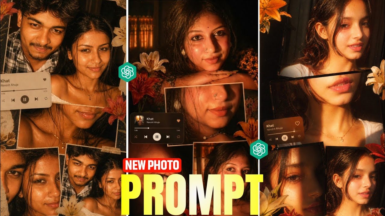 Instagram Trending Collage Ai Photo Editing | ChatGPT Photo Editing Prompt | Aesthetic Photo Editing