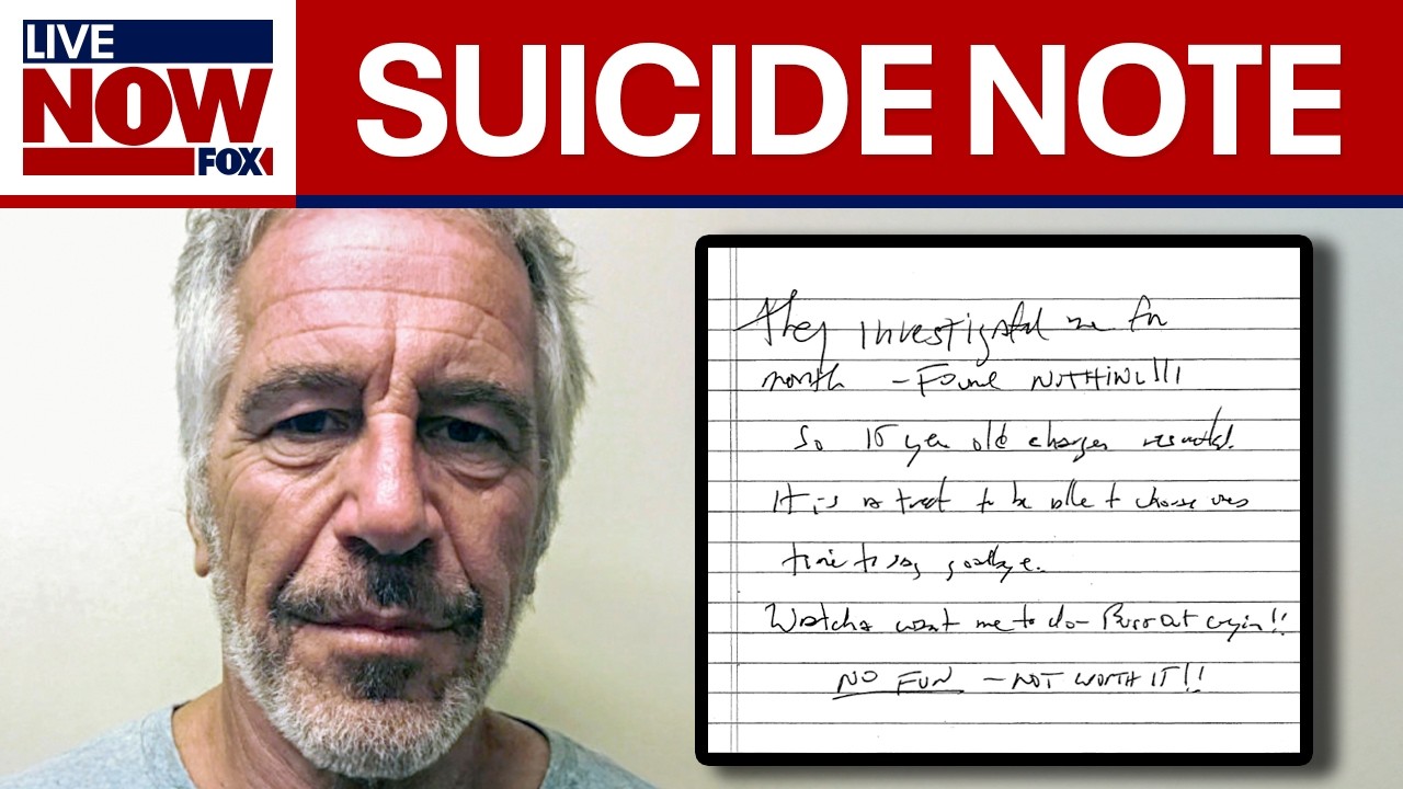 Jeffrey Epstein alleged suicide note released by judge