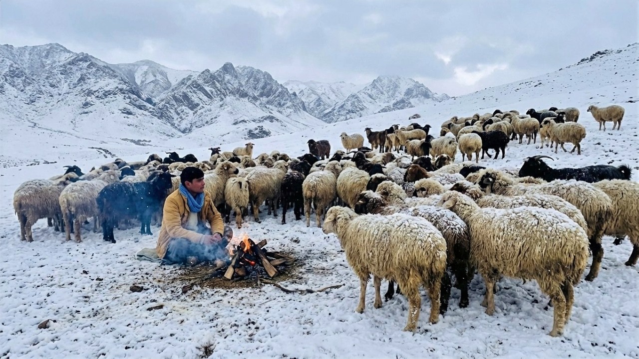 A day in the life of afghan mountain shepherds