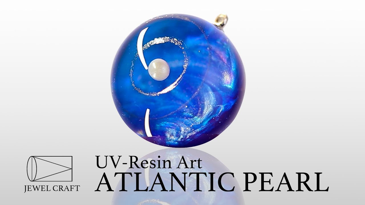 Making Resin Art ATLANTIC PEARL from UV Resin