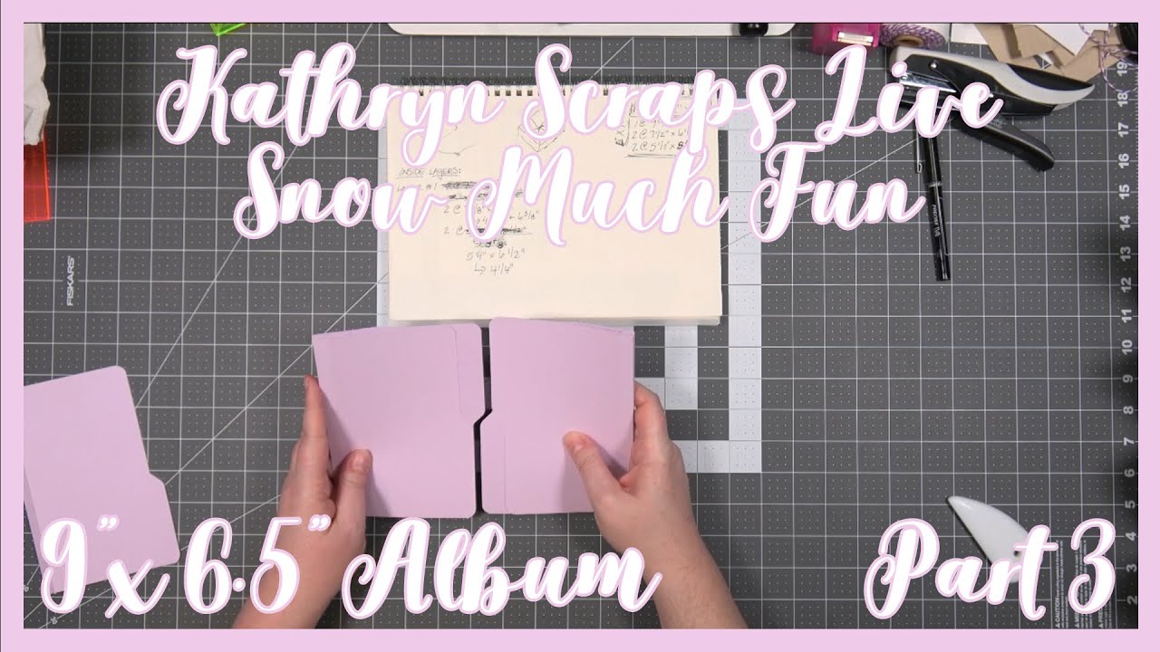 Snow Much Fun Album | Part 3 | Pockets & Inserts | Kathryn Scraps Live