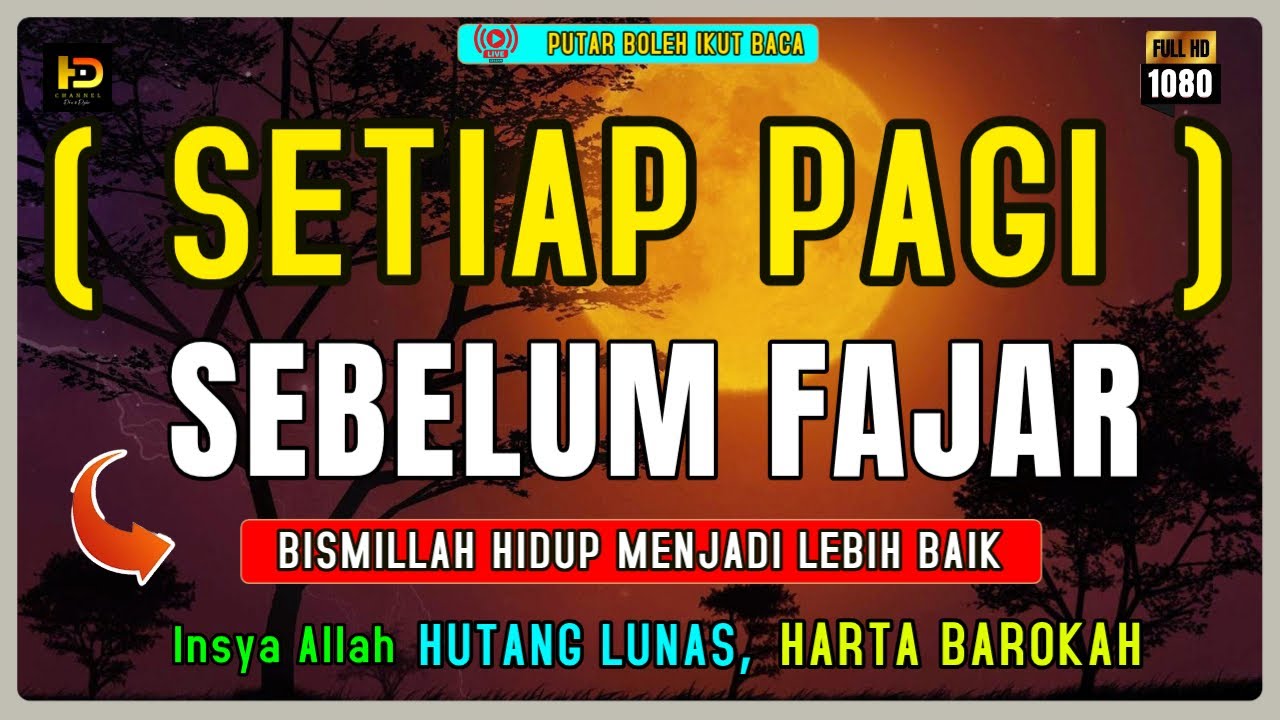 PUTAR DZIKIR INI JANGAN KAGET REZEKI DATANG BERTUBI TUBI | DZIKIR PAGI HARI - 4 BULAN RAMADHAN