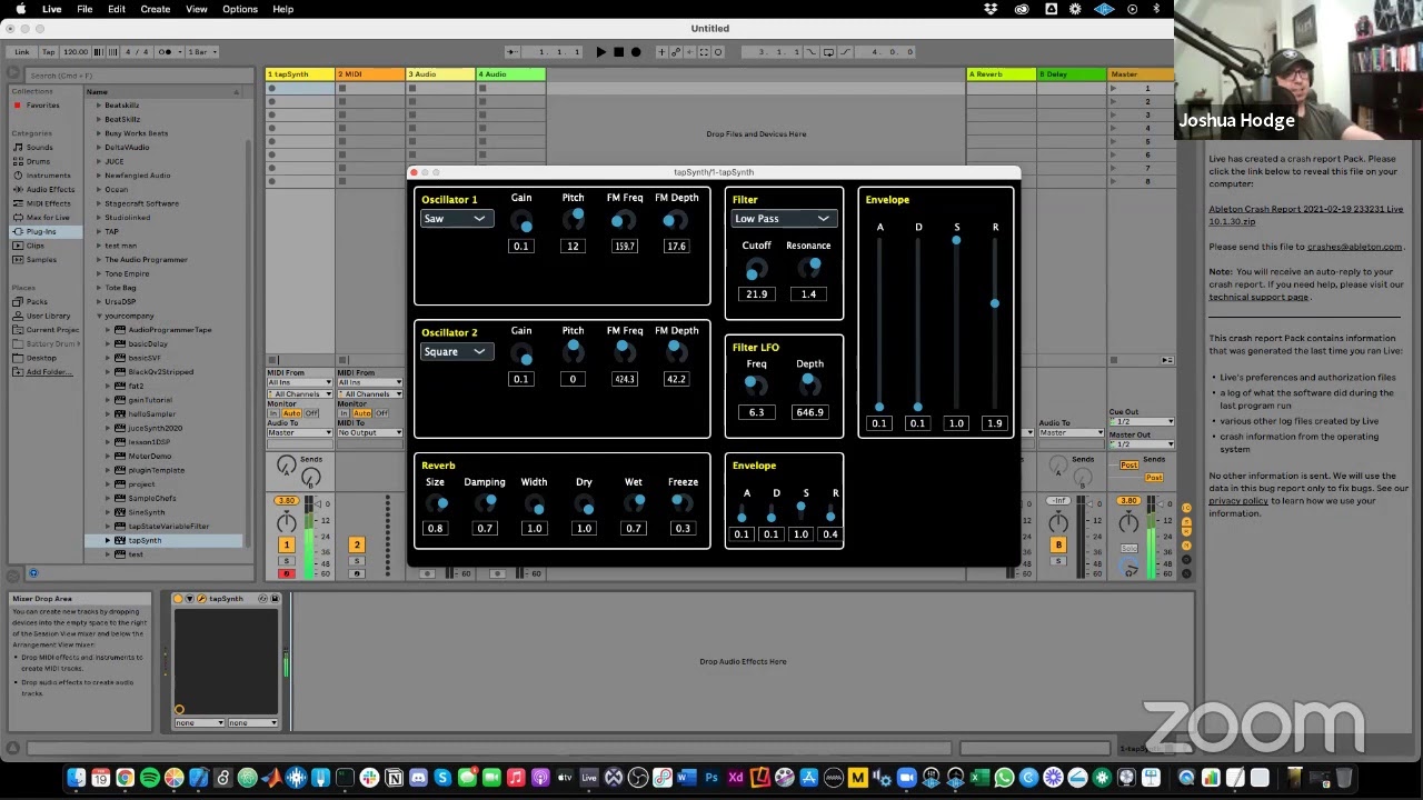 Livestream - Working on a Synth with C++ / JUCE!