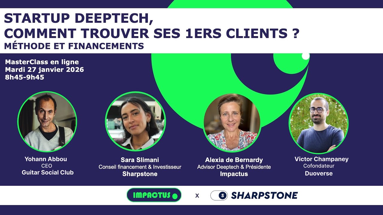 Matinale Go to market   méthode et financement   Sharpstone x impactus