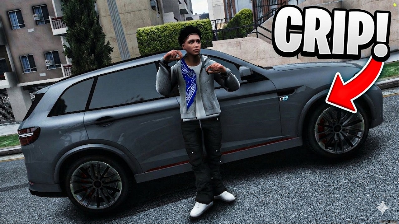 becoming a CRIP in the STREETS OF Los Angeles in GTA5 RP!